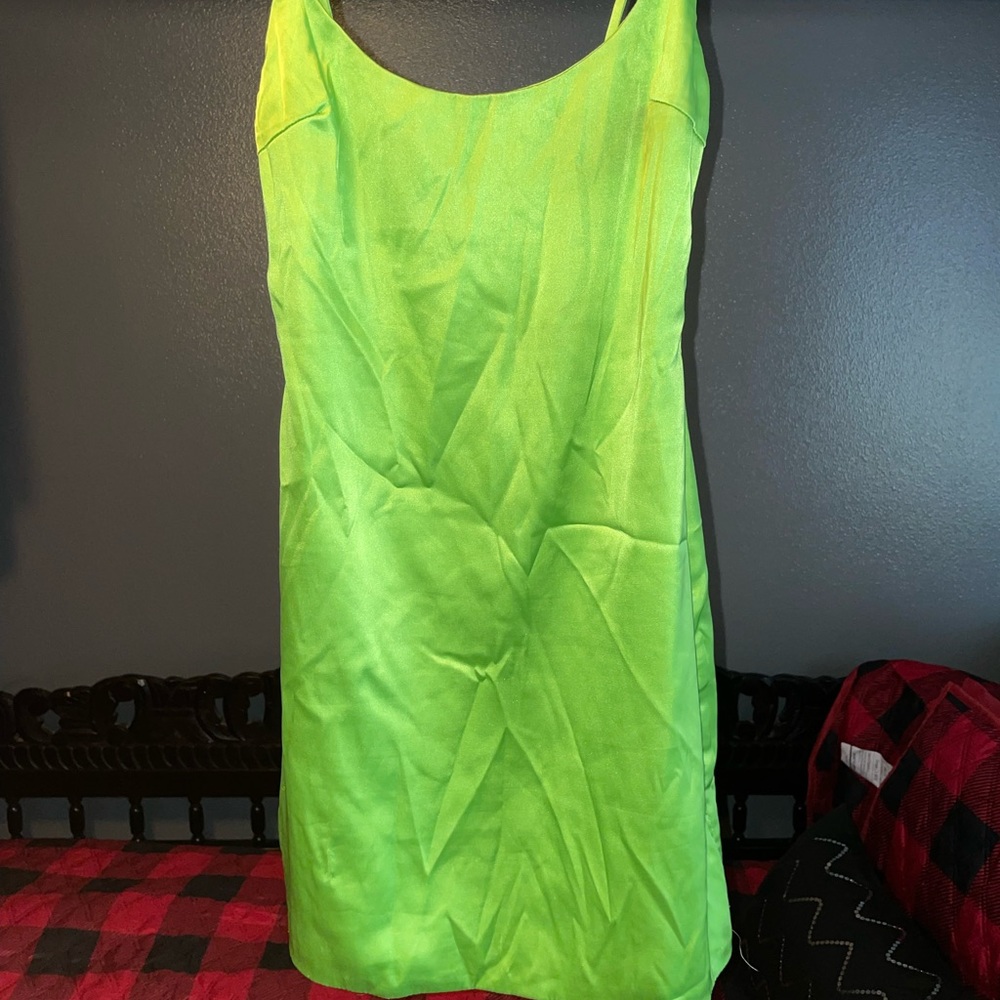 Oh Polly neon mini Bodycon dress